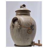 Larger Vintage Stoneware Pottery Wine Dispenser
