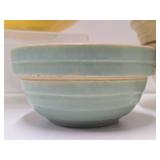 3 vintage Stoneware/Ceramic Mixing Bowls