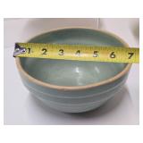 3 vintage Stoneware/Ceramic Mixing Bowls