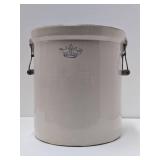 Vintage 6 Gallon Stoneware Crock - Base Chip