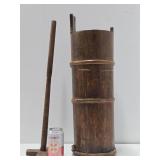 Very Nice Early Primitive Antique Butter Churn - Dated 1858