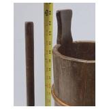 Very Nice Early Primitive Antique Butter Churn - Dated 1858