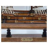 Vintage AMS VICTORY Wooden Ship Display
