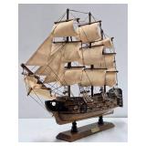 Vintage AMS VICTORY Wooden Ship Display