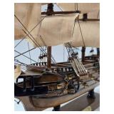 Vintage AMS VICTORY Wooden Ship Display