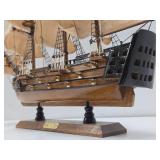 Vintage AMS VICTORY Wooden Ship Display