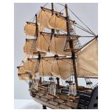 Vintage AMS VICTORY Wooden Ship Display