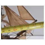 Vintage AMS VICTORY Wooden Ship Display