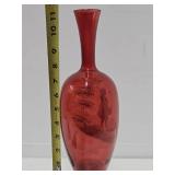 Impressive Antique Victorian MARY GREGORY Glass Vase