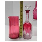 Nice Collection of Vintage & Antique Cranberry Glass