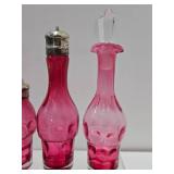 Nice Collection of Vintage & Antique Cranberry Glass