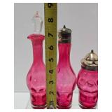 Nice Collection of Vintage & Antique Cranberry Glass