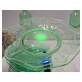 Estate Lot of Vintage Green Vaseline / Uranium Glass