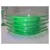 Estate Lot of Vintage Green Vaseline / Uranium Glass