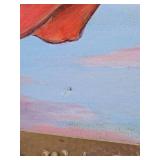 Large Oil on Canvas Painting - After Guido Cagnacci - "Mary Magdalene Carried to Heaven"