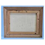 Framed Vintage Oil on Canvas Impressionist Painting - Ominous Farm Scene