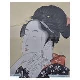Pair of Vintage Framed Japanese Woodblock Prints