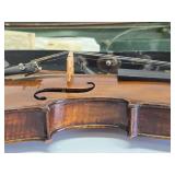 Very Nice Old Antique Stradivarius Copy Violin w/Case & 2 Bows