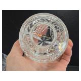 Excellent Signed Vintage WATERFORD Crystal Lidded Jar & Paperweight