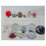 Collection of Glass etc Paperweights