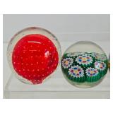 Collection of Glass etc Paperweights