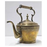 Lovely Early Antique Brass Coffee / Tea Pot