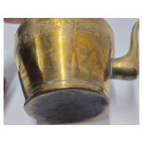 Lovely Early Antique Brass Coffee / Tea Pot