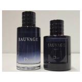 2 Full Bottles of DIOR "Sauvage" & "Sauvage" Elixir Cologne - Both are 3.4 FL OZ