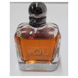 Bottle of "Stronger with YOU" Intensely - Emporio Armani - Mostly Full 3.4 FL OZ Bottle