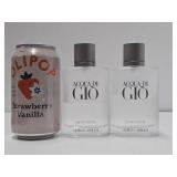 2 Partially Full Bottles of ACQUA DI GIO Giorgio Armani