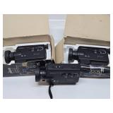 Lot of 3 Vintage MINOLTA Model XL-401 Video Cameras