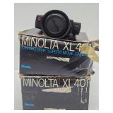 Lot of 3 Vintage MINOLTA Model XL-401 Video Cameras