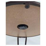 Working Glass Top Clock Table