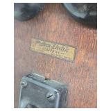 Antique WESTERN ELECTRIC Oak Wall Telephone #1
