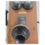 Antique WESTERN ELECTRIC Oak Wall Telephone #2