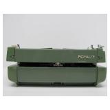 Great Looking Vintage Portable ROYAL Typewriter w/Case - Green