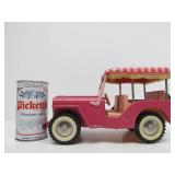 Vintage Metal TONKA Pink Jeep