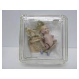 Early Antique Jointed Bisque Boy Doll w/Original Period Clothing