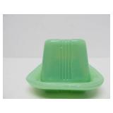 Vintage Jadeite Green Butter Dish
