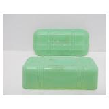 Vintage Jadeite Green Butter Dish