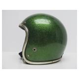 Very Cool Vintage Green Sparkle Arthur Fulmer Racing Helmet - Size L