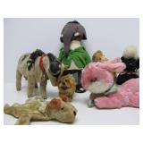 Estate Lot of Old Vintage Plush Toys