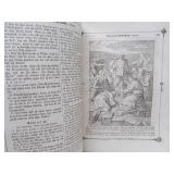 Estate Lot of Large Ornate Antique Leather-bound Books Bibles etc