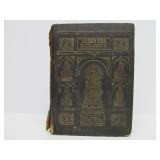 Estate Lot of Large Ornate Antique Leather-bound Books Bibles etc