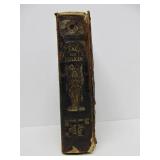 Estate Lot of Large Ornate Antique Leather-bound Books Bibles etc
