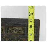 Estate Lot of Large Ornate Antique Leather-bound Books Bibles etc