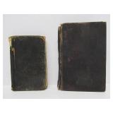 Estate Lot of Large Ornate Antique Leather-bound Books Bibles etc