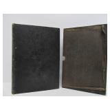 Estate Lot of Large Ornate Antique Leather-bound Books Bibles etc