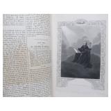 Estate Lot of Large Ornate Antique Leather-bound Books Bibles etc