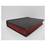 Estate Lot of Large Ornate Antique Leather-bound Books Bibles etc